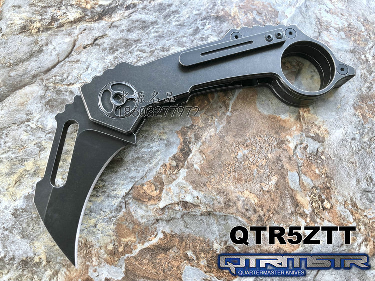 Quartermaster QTR5ZTT karambit ѺϽ S35VN ɫɣʯϴ ƻ е ۵צ ֻ